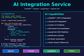 integrate ai and chatgpt API into your app or workflow