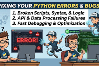 fix, debug, and optimize your python script or code