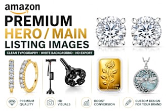 design premium amazon listing images and infographics