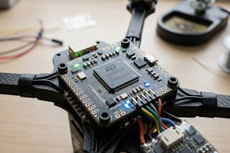 develop drone flight controller firmware with stm32, sensor, pid control, rtos