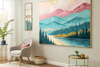 create stunning custom abstract art for your space