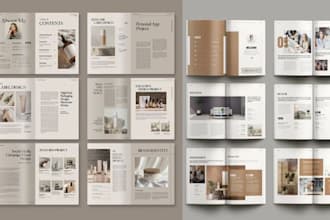 design editable product catalog booklet for medical spa skincare cosmetic brand