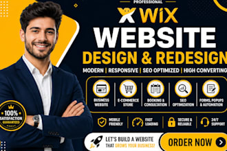 build wix website design, wix website redesign, wix ecommerce, wix online store