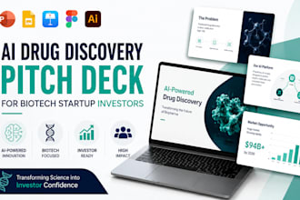 design ai drug discovery pitch deck for biotech startup investors