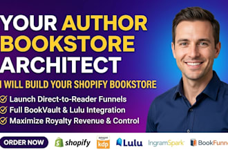 build your shopify author bookstore with bookvault and lulu direct integration