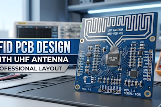 develop rfid tracking pcb design with uhf antenna