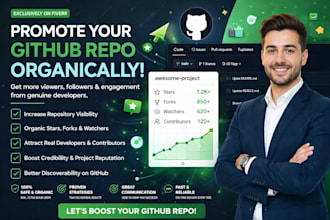 promote your github repo organically for more viewers followers and engagement
