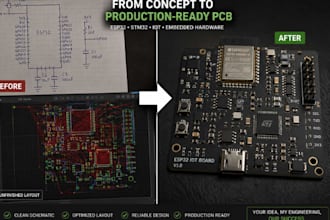 design accurate esp32 stm32 iot embedded hardware pcb for smart devices