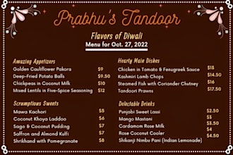 design modern menu restaurant menu digital menu