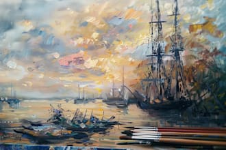 make reproduction of any painting in oil colors