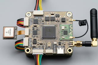 design custom drone electronics, flight controller pcb, firmware and rf systems