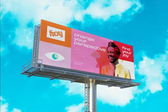 design billboard, yard sign, signage, signboard, or banner ads