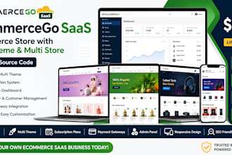 provide complete ecommerce saas website PHP source code