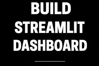 build a professional streamlit dashboard web app in python