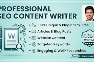 be a professional content writer