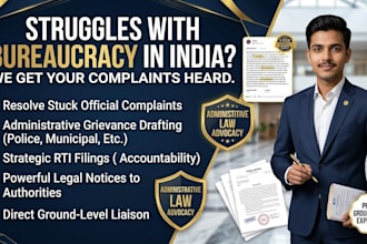 resolve administrative grievances and file official complaints in india