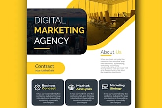 create premium quality flyer design for you