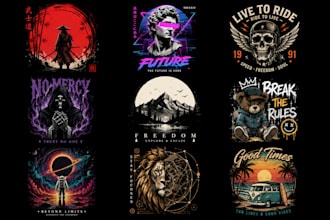 create custom t shirt designs for print on demand and merch
