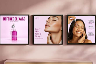 design high converting skincare carousel posts for instagram