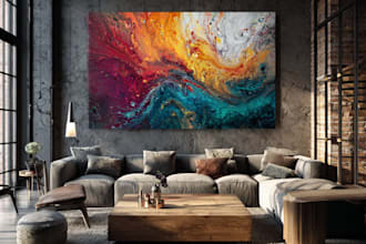 create professional abstract wall art and canvas design