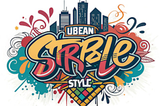make professional graffiti logo and urban style art