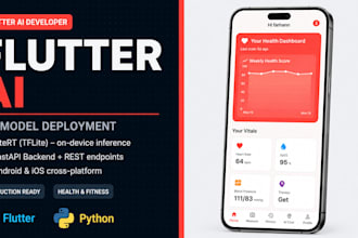 do ml model deployment in flutter ai mobile app using litert,fastapi,mediapipe