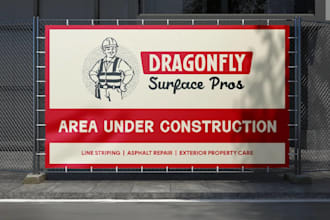 design yard sign, lawn sign, bandit sign, signage and real estate sign