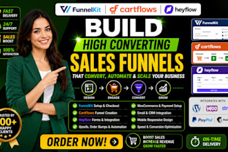 build funnelkit cartflows heyflow sales funnels sales pages, checkout automation