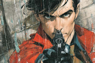 draw a cover art or comic cover art