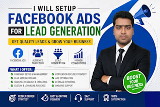 create and manage facebook ads for lead generation and sales