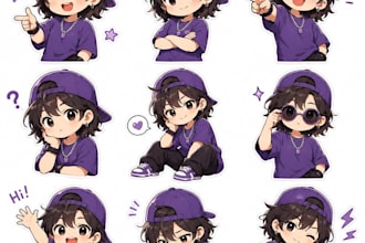 make a cute sticker