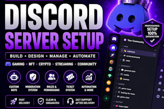 setup gaming discord nft whop crypto custom discord server community bots setup