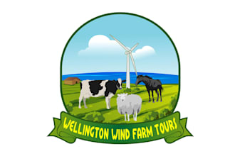 design a stand out super logo for wellington wind farm tours