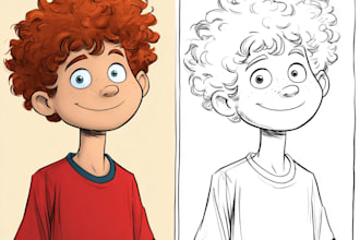 design a 2d cartoon character