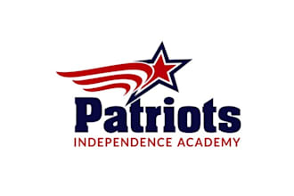 design unique independence academy patriots logo