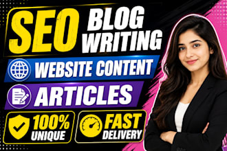 write professional SEO blogs, articles and website content