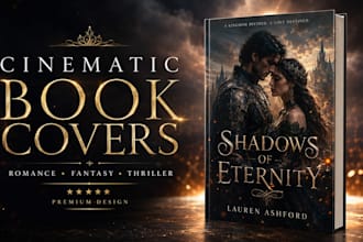 design cinematic book covers for authors