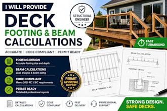 design permit ready deck structural plans and calculations