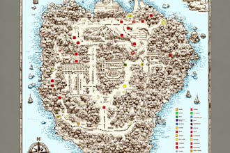 design unique vector map illustration or street map