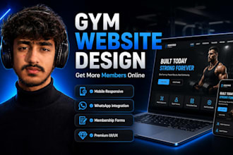 build a modern website for gyms fitness clubs and trainers