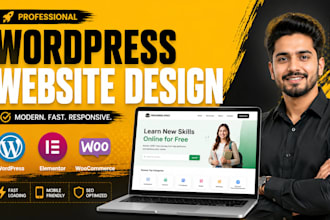 develop a modern and mobile friendly wordpress website
