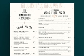 design modern menu restaurant menu digital menu
