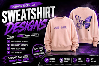 make aesthetic sweatshirt designs for your brand