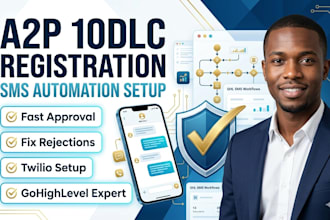 do ghl a2p 10dlc registration ,sms registration compliance