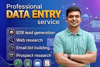 do b2b lead generation, email list building and web research