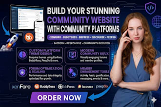 create xenforo buddyboss bbpress discourse peepso forum community website