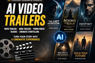 create ai generated movie, book, or promotional trailers