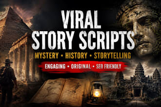 write viral youtube mystery and storytelling scripts