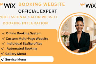 build a professional wix salon or barbershop website with online booking
