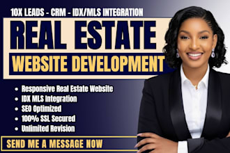 develop lead capture custom luxury real estate website, realtor, idx mls website